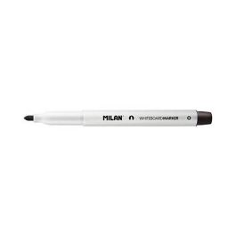 Milan Rotulador Pizarra Blanca Punta Redonda 3.7 mm Negro Caja 12 Ud