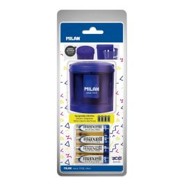 Sacapuntas Milan BWM10149 Azul Blanco Plástico