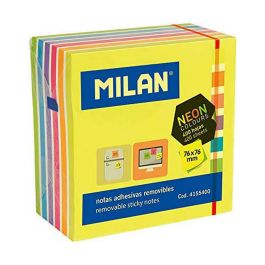Bloc de Notas Milan Neon Autoadhesivo Amarillo (7,6 x 7,6 cm) Precio: 2.95000057. SKU: S7906386