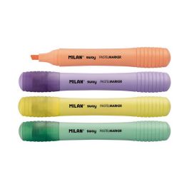 Set de Marcadores Fluorescentes Milan Sway Multicolor Pastel 4 Piezas