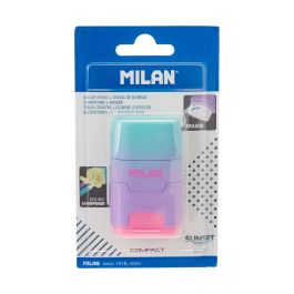 Milan afilaborra compact sunset sacapuntas doble blister lila/rosa