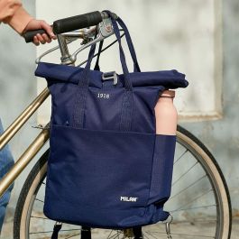 Milan Mochila Urbana C-Cierre Superior Enrrollable 10 L Serie 1918 Azul Marino