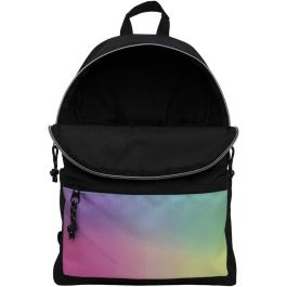 Milan Mochila Urbana Clásica con 2 Cremalleras, 22 L, Color Sunset Negro Milan Mochila Urbana Clásica con 2 Cremalleras, 22 L, Color Sunset Negro