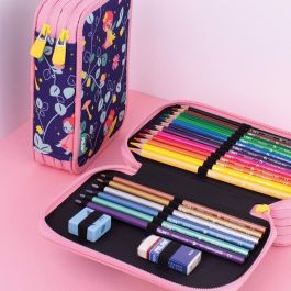 Milan plumier 3 pisos con contenido serie especial fairy tale lila
