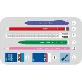 Milan Plumier 2 pisos con contenido serie especial the yeti azul marino Milan Plumier 2 pisos con contenido serie especial the yeti azul marino
