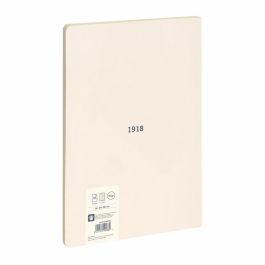 Cuaderno a4 cuadriculado encolado, beige.