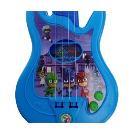 Guitarra y microfono de pie pj masks con amplificador (altura regulable)