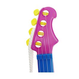 Guitarra Infantil Reig Party 4 Cuerdas Eléctrica Azul Morado