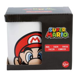 Taza Mug Super Mario Blanco Cerámica Rojo (350 ml)