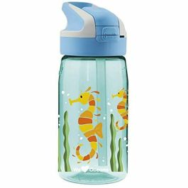 Botella de Agua Laken Summit Sea Horse Azul Aguamarina (0,45 L)