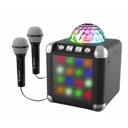 Karaoke con 2 microfonos, luces led y disco ball cube sing 300. con 20 tipos de luces, discoball. conexión con bluetooth Precio: 39.93. SKU: B17FFQD795