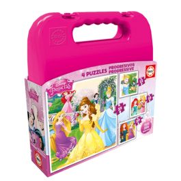 Maleta Puzzles Progresivos Princesas Disney 12-16-20-25 de 3-6 Años Educa Borras 16508 Precio: 10.50000006. SKU: B123YTAT7A