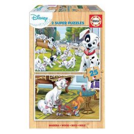 Set de 2 Puzzles Disney Dalmatians + Aristochats 25 Piezas