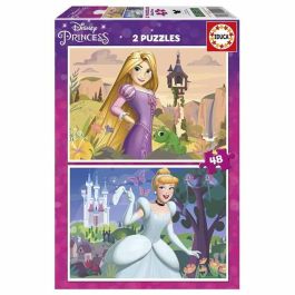 Set de 2 Puzzles Disney Princess Cinderella and Rapunzel 48 Piezas Precio: 11.94999993. SKU: B12TSF58H5