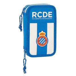 Plumier Doble RCD Espanyol Azul Blanco 12.5 x 19.5 x 4 cm (28 piezas)
