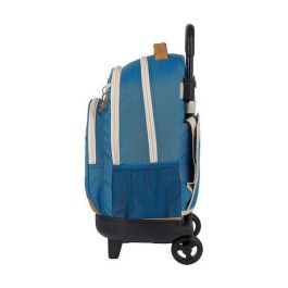 Mochila Escolar con Ruedas Compact National Geographic Explorer Azul Marrón Mochila Escolar con Ruedas Compact National Geographic Explorer Azul Marrón
