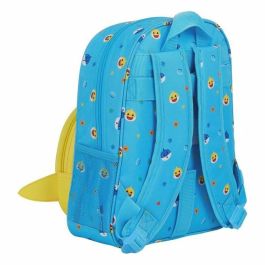 Mochila Infantil Baby Shark Azul claro