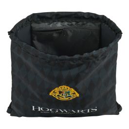 Bolsa Mochila con Cuerdas Hogwarts Harry Potter M196 Negro Gris