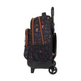 Mochila Escolar con Ruedas Compact Star Wars The Dark SIde Negro Naranja