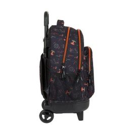 Mochila Escolar con Ruedas Compact Star Wars The Dark SIde Negro Naranja