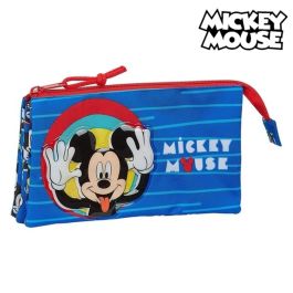 Portatodo Triple Mickey Mouse Me time Rojo Azul 22 x 12 x 3 cm Precio: 7.95000008. SKU: S4303462