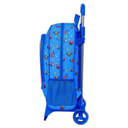 Mochila Escolar con Ruedas SuperThings Serie 7 Azul Multicolor 14 L