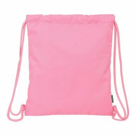 Bolsa Mochila con Cuerdas Safta 612252196 Rosa 35 x 1 x 40 cm