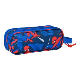 Estuche Escolar Spiderman Great power Azul Rojo 21 x 8 x 6 cm