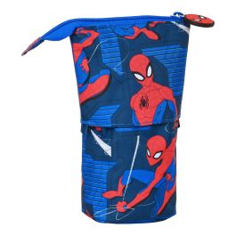 Estuche Cubilete Spider-Man Great power Azul Rojo 8 x 19 x 6 cm