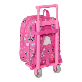 Mochila Escolar con Ruedas Minnie Mouse Lucky Rosa 22 x 28 x 10 cm Mochila Escolar con Ruedas Minnie Mouse Lucky Rosa 22 x 28 x 10 cm