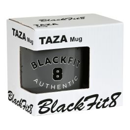 Taza Mug BlackFit8 Skull Cerámica Negro Gris (350 ml)