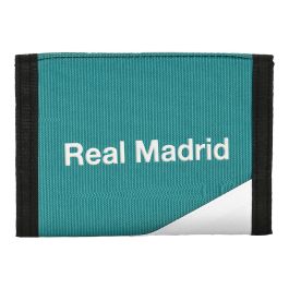 Cartera Real Madrid C.F. Blanco Verde Turquesa (12.5 x 9.5 x 1 cm)