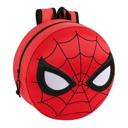 Mochila Infantil 3D Spiderman 642267358 Negro Rojo 31 x 31 x 10 cm