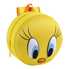 Mochila Infantil 3D Looney Tunes Amarillo (31 x 31 x 10 cm)