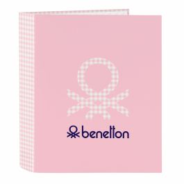 Carpeta de anillas Benetton Vichy Rosa A4 27 x 33 x 6 cm Precio: 5.9894998669. SKU: S4306332