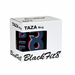 Taza Mug BlackFit8 Urban Cerámica Negro Azul marino (350 ml)
