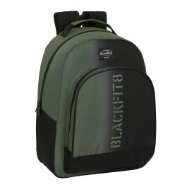 Mochila Escolar BlackFit8 Gradient Negro Verde militar (32 x 42 x 15 cm)