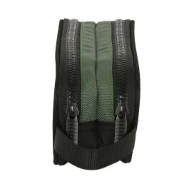 Portatodo Doble BlackFit8 Gradient Negro Verde militar 21 x 8 x 6 cm