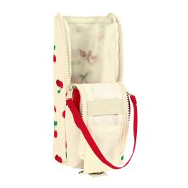 Estuche Escolar Safta Cherry Beige (6 x 21 x 6 cm)