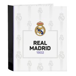 Carpeta de anillas Real Madrid C.F. Negro Blanco A4 (27 x 33 x 6 cm) Precio: 6.95000042. SKU: S4307114
