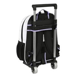 Mochila Escolar con Ruedas Real Madrid C.F. Negro Blanco (28 x 34 x 10 cm) Mochila Escolar con Ruedas Real Madrid C.F. Negro Blanco (28 x 34 x 10 cm)
