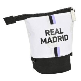 Estuche Cubilete Real Madrid C.F. Negro Blanco (8 x 19 x 6 cm)