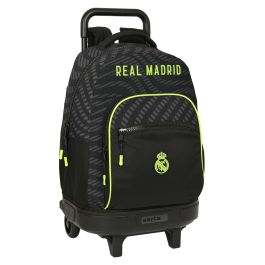 Mochila Escolar con Ruedas Real Madrid C.F. Negro (33 x 45 x 22 cm) Precio: 56.78999964. SKU: B18QJEERHC