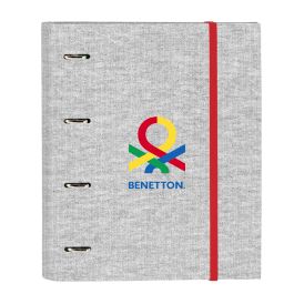 Carpeta de anillas Benetton Pop Gris (27 x 32 x 3.5 cm) Precio: 9.5000004. SKU: S4308047