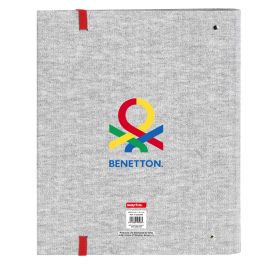 Carpeta de anillas Benetton Pop Gris (27 x 32 x 3.5 cm)