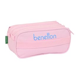 Portatodo Triple Benetton Pink Rosa (21,5 x 10 x 8 cm)