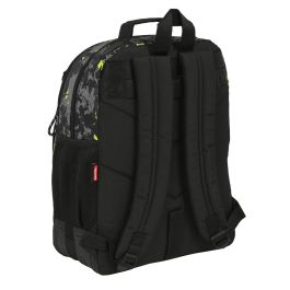 Mochila Escolar Kelme Jungle Negro Gris Lima (32 x 42 x 15 cm) Mochila Escolar Kelme Jungle Negro Gris Lima (32 x 42 x 15 cm)