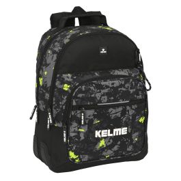 Mochila Escolar Kelme Jungle Negro Gris Lima (32 x 42 x 15 cm) Mochila Escolar Kelme Jungle Negro Gris Lima (32 x 42 x 15 cm)