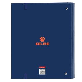 Carpeta de anillas Kelme Navy blue Naranja Azul marino (27 x 32 x 3.5 cm)