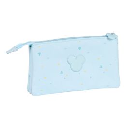 Portatodo Triple Mickey Mouse Clubhouse Baby Azul claro (22 x 12 x 3 cm)